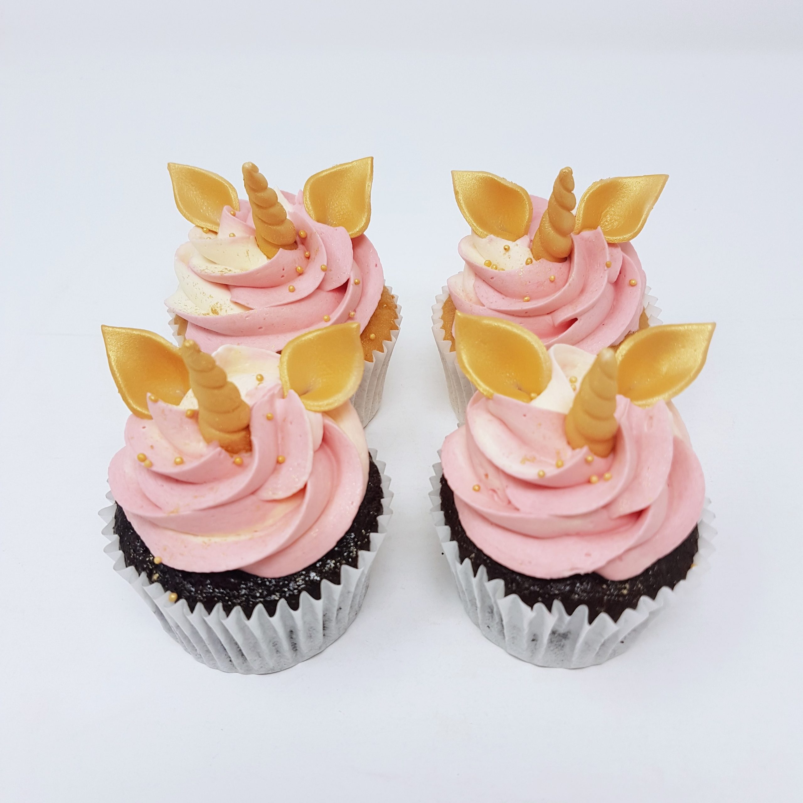 Unicorn pink cupcake