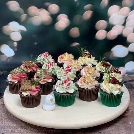 Vánoční red velvet cupcakes