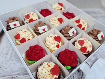 valentynske cupcakes