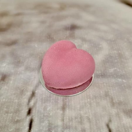 pink velvet raspberry heart